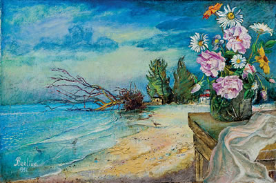 Flowers Near a Beach