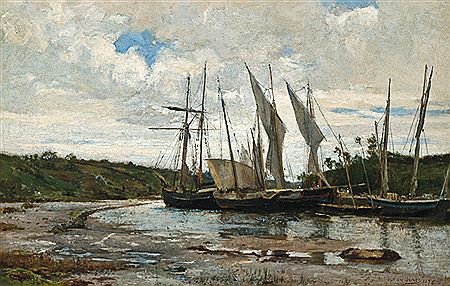 "The Harbor at Pont Aven"