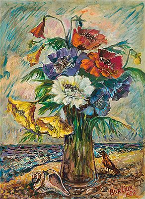 Flowers on a Beach