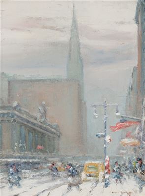 Grand Central Station in the Snow