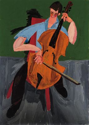 "Andy Martin Playing the Cello" by Herbert Katzman - Auction record, sale price, and art valuation. Compare with similar artists and explore comparable artworks.