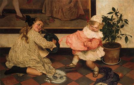 Sample artwork by Louis Albert Roessingh (1873 - 1951), known for landscape and genre painting - View similar artists and auction records