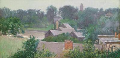 Rooftops in the Rain