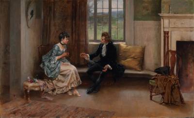 Sample artwork by Leon (John Leon) Moran (1864 - 1941), known for figure, landscape, genre and portrait painting - View similar artists and auction records