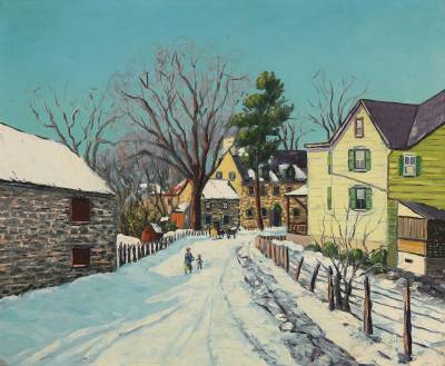 A Winter Stroll, New Hope
