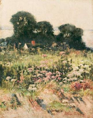 Landscape with Flowers