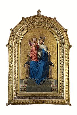 Mother of the World/The Virgin Mary and Christ Child enthroned