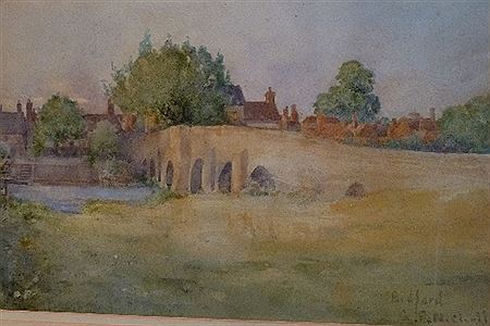 Bidford-on-Avon by George F Nicholls - Auction record, sale price, and art valuation. Compare with similar artists and explore comparable artworks.