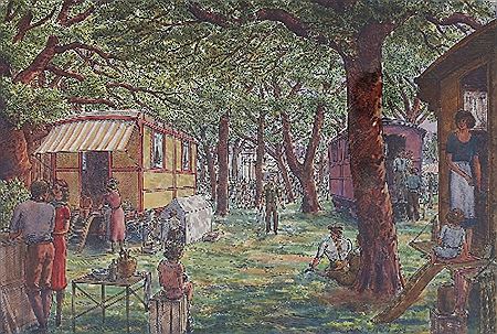 Sample artwork by Gerald Judah Ososki (1903 - 1981), known for painting - View similar artists and auction records