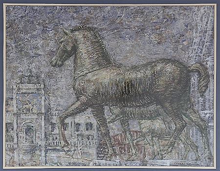 The Horses of St. Mark, Venice by Gerald Judah Ososki - Auction record, sale price, and art valuation. Compare with similar artists and explore comparable artworks.
