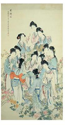THE TWELVE FLOWER GODDESSES OF THE TWELVE MONTHS