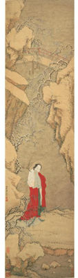 LADY IN SNOWSCAPE