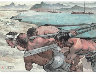 UNDER THE SCORCHING SUN by Qixiang Zong - Auction record, sale price, and art valuation. Compare with similar artists and explore comparable artworks.