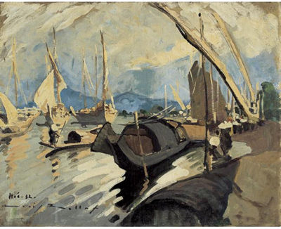 SAMPANS À HUÉ (BOATS IN HUÉ)