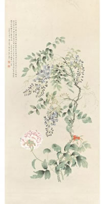 WISTERIA AND PEONY