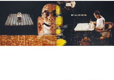 REWRITING THE ERASED NAME # 3 (2 panels)