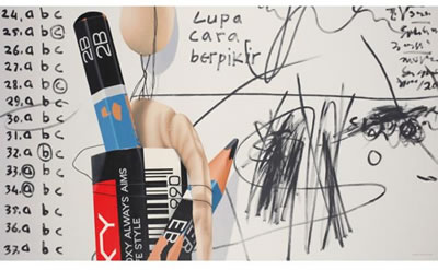 LUPA CARA BERPIKIR (FORGET HOW TO THINK) by Samsul Arifin - Auction record, sale price, and art valuation. Compare with similar artists and explore comparable artworks.