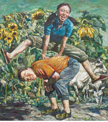 AUTUMN ENCOUNTER by Wenjiang Wang - Auction record, sale price, and art valuation. Compare with similar artists and explore comparable artworks.
