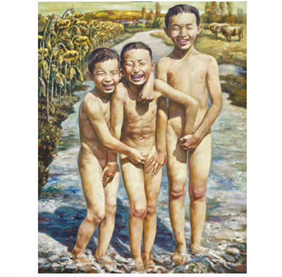 CHILDREN AT THE RIVER