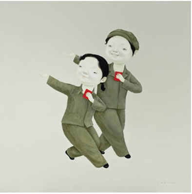 SING AND DANCE TO CELEBRATE THE PROSPEROUS WORLD by Lin Hairong - Auction record, sale price, and art valuation. Compare with similar artists and explore comparable artworks.