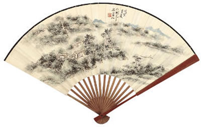 BOATING ON A CLEAR STREAM; BAMBOO BY THE ROCK