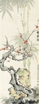BAMBOO AND PLUM BLOSSOMS