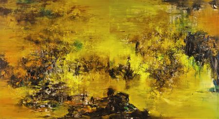 SHADE IN THE CLOUDS TO OFFSET THE MOON (DIPTYCH) by Jiutong Liu - Auction record, sale price, and art valuation. Compare with similar artists and explore comparable artworks.