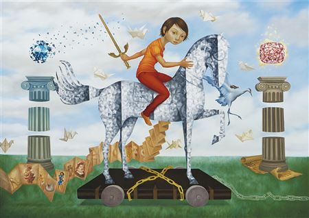 A SWORD OF A THOUSAND TRUTHS by Joy Mallari - Auction record, sale price, and art valuation. Compare with similar artists and explore comparable artworks.