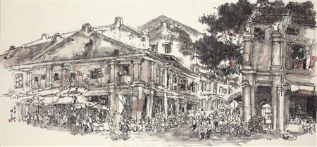 STREET SCENES NEAR BOAT QUAY