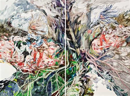 Sample artwork by Kasai Maiko (Born 1983), known for painting - View similar artists and auction records