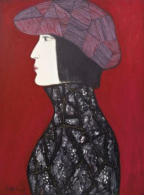 YOUNG MAID WEARING A HAT