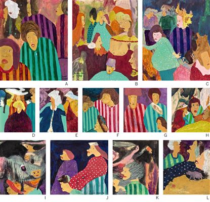 COLLECTION OF MONOTYPES (12)