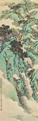 RUNNING STREAMS IN VERDANT RAVINES by Zhenhuan Lu - Auction record, sale price, and art valuation. Compare with similar artists and explore comparable artworks.