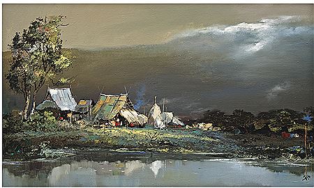 LANDSCAPE by Kid Kosolawat - Auction record, sale price, and art valuation. Compare with similar artists and explore comparable artworks.