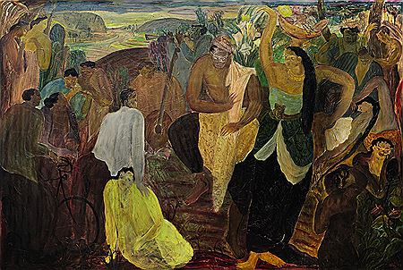 Sample artwork by Arifien Neif (Born 1955), known for painting - View similar artists and auction records