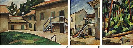 NOTES OF A PROMENADE WITH YUN GEE: SUTTER'S FORT, SACRAMENTO (A); STEVENSON HOUSE, MONTEREY (B); YOSEMITE TREES - OUR CAMP (C) [THREE WORKS] by Otis Oldfield - Auction record, sale price, and art valuation. Compare with similar artists and explore comparable artworks.