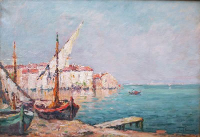 Vue des Martigues by Jules Justin Claverie - Auction record, sale price, and art valuation. Compare with similar artists and explore comparable artworks.