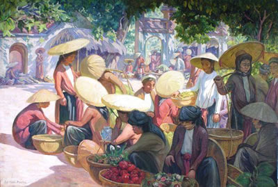 "Marché au Tonkin". by Jos Henri Ponchin - Auction record, sale price, and art valuation. Compare with similar artists and explore comparable artworks.