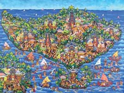 Sample artwork by Ketut I Soki (1946 - 2022), known for painting - View similar artists and auction records