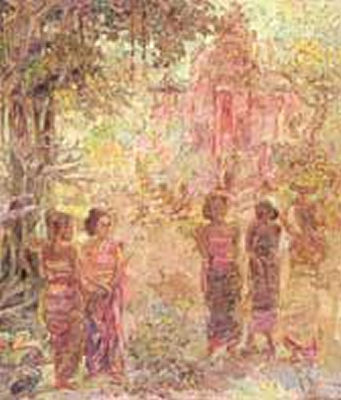 Sample artwork by I Nyoman Marsa (Born 1952), known for modern and contemporary painting - View similar artists and auction records