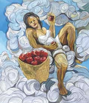 Sekeranjang apel by As Erizal - Auction record, sale price, and art valuation. Compare with similar artists and explore comparable artworks.