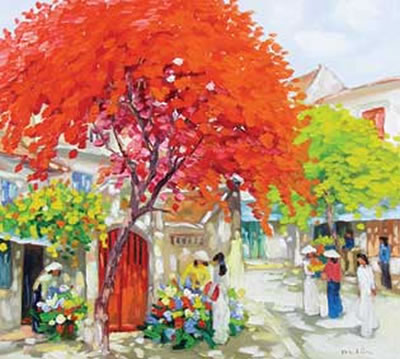 View Under The Red Tree