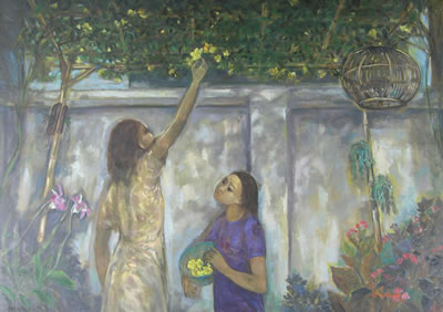 Sample artwork by Antoni Wibowo (Born 1952), known for painting - View similar artists and auction records