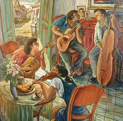 Sample artwork by Prastowo (Born 1955), known for painting - View similar artists and auction records