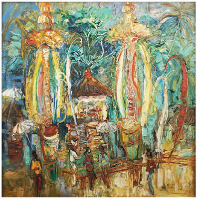 Upacara Di Bali by R M Moerdowo - Auction record, sale price, and art valuation. Compare with similar artists and explore comparable artworks.