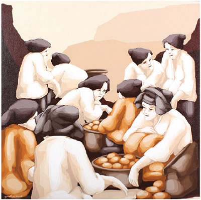 Sample artwork by Yudha Himawan (Born 1975), known for painting - View similar artists and auction records