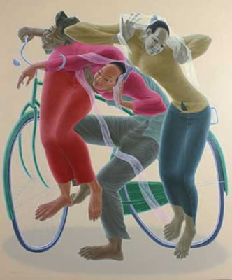 Sample artwork by Handoyo (Born 1965), known for paintings - View similar artists and auction records