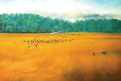 Sample artwork by Rohyatna (Born 1960), known for paintings - View similar artists and auction records
