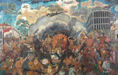 Tekad Merdeka Lahirlah 10 Nopember Th 1945 by Sochieb - Auction record, sale price, and art valuation. Compare with similar artists and explore comparable artworks.