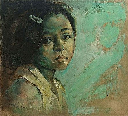 Potret Gadis Kecil by Taufik Prawoto - Auction record, sale price, and art valuation. Compare with similar artists and explore comparable artworks.